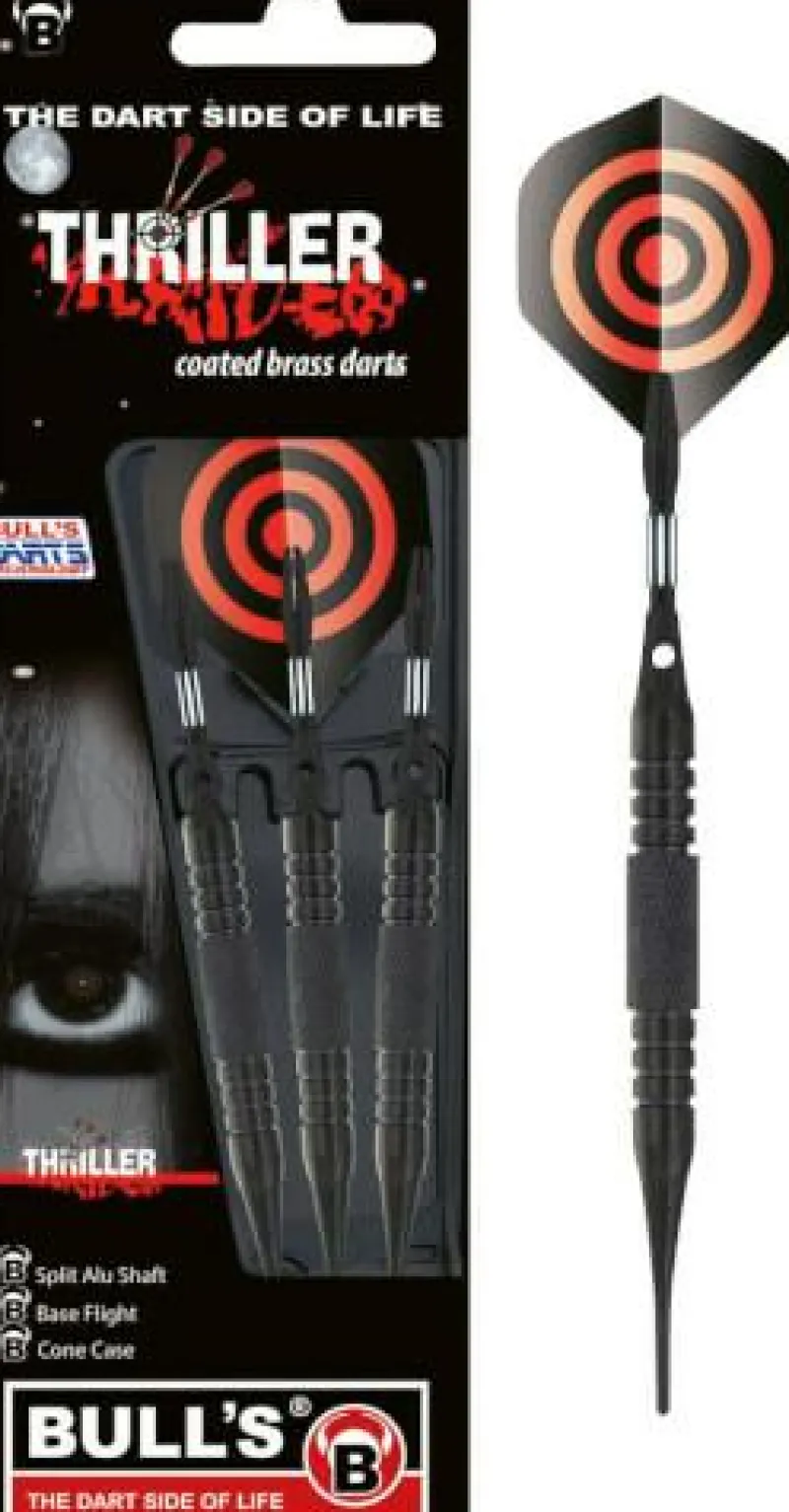 BULL'S® Erwachsenen Und Kennerspiele|Geschenkartikel Für Große>3 Softdart Thriller Bl./Brass 18 g