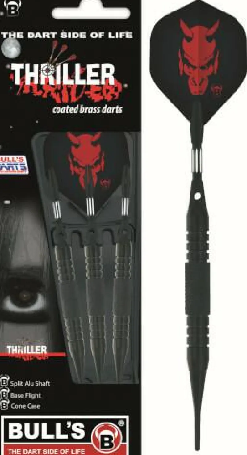 BULL'S® Erwachsenen Und Kennerspiele|Geschenkartikel Für Große>3 Softdarts Thriller Bl. Brass 16 g