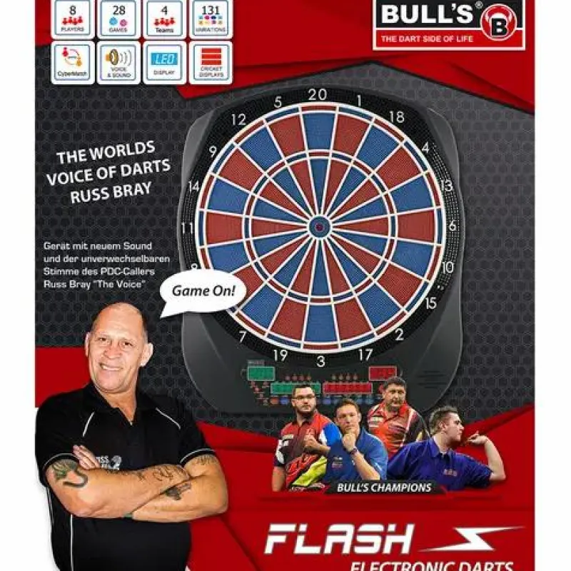 BULL'S® Erwachsenen Und Kennerspiele|Geschenkartikel Für Große>Flash RB Sound Elektronik Dartboard