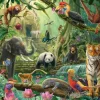 Schmidt Spiele Kinderpuzzle>Bunte Tierwelt im Dschungel - Puzzle 100 Teile
