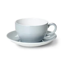Dibbern Farbe>Cappuccino Obertasse 0,30 l Lichtgrau Solid Color