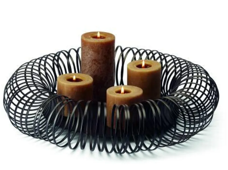 Philippi GmbH Beleuchtung>Caracas Adventschale, Stahl, Stahldraht, pulverbes