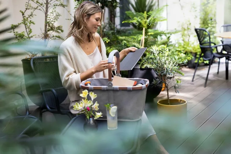 Reisenthel Taschen Und Körbe>Carrybag frame twist sky rose Einkaufskorb