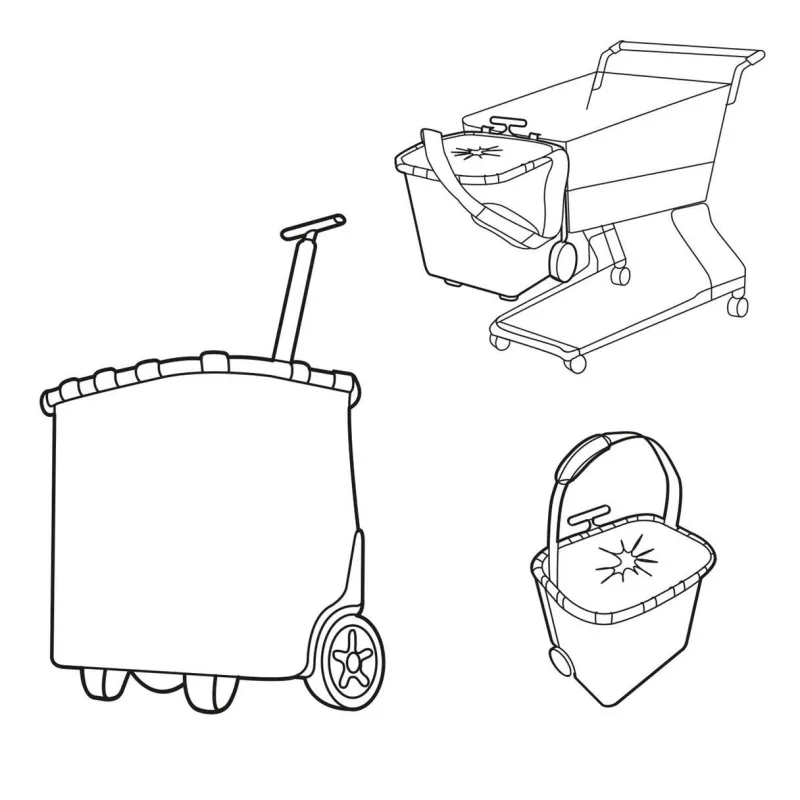 Reisenthel Reisetaschen Und Koffer>Carrycruiser frame black/black Einkaufskorb mit Ro