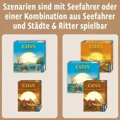 Kosmos Familien- Und Gesellschaftsspiele>CATAN - Szenarien für Erweiterungen: Schätze, Drac