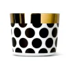 Sieger Fürstenberg Sekt>Champagnerbecher 0,25 l Dots Black&White