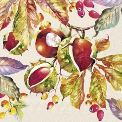 IHR Servietten|Servietten Und Serviettenringe>CHESTNUT MAGIC Cream Lunch-Servietten L1080960