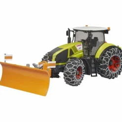 Bruder Fahrzeuge Und Fluggeräte>Claas Axion mit Schneeketten und Räumschild
