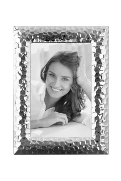 Fink Bilderrahmen>CLEO/Rahmen,gehämmert,versilbert/10x15cm/AS