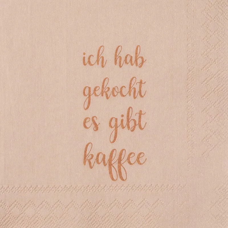 Räder Servietten Und Serviettenringe|Servietten>Cocktailserviette "Ich hab gekocht es gibt Kaffee