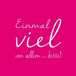 Räder Servietten Und Serviettenringe|Servietten>Cocktailserviette „Einmal viel von allen...bitte!"