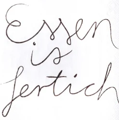 Räder Servietten Und Serviettenringe|Servietten>Cocktailserviette „Essen ist....", 25cmx25cm