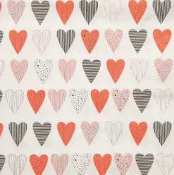 Räder Servietten Und Serviettenringe|Servietten>Cocktailserviette „Herzen", 25cmx25cm