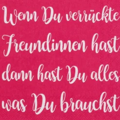 Räder Servietten Und Serviettenringe|Servietten>Cocktailserviette „Wenn Du verrückte Freundinnen..