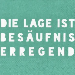 Räder Servietten Und Serviettenringe|Servietten>Cocktailserviette 25x25cm Die Lage Ist Besäufniser