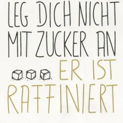 Räder Servietten Und Serviettenringe|Servietten>Cocktailserviette 25x25cm Leg Dich Nicht Mit Zucke