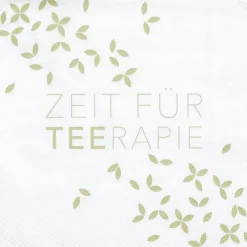 Räder Servietten Und Serviettenringe|Servietten>Cocktailserviette „Zeit für Teerapie", 25x25 cm