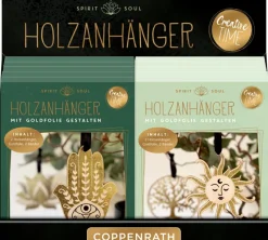 COPPENRATH SPG Basteln>Creative Time - Holzanhänger mit Goldfolie gestalt