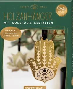 COPPENRATH SPG Basteln>Creative Time - Holzanhänger mit Goldfolie gestalt
