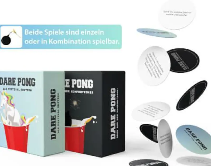Spielleute GmbH Erwachsenen Und Kennerspiele|Geschenkartikel Für Große>Dare Pong