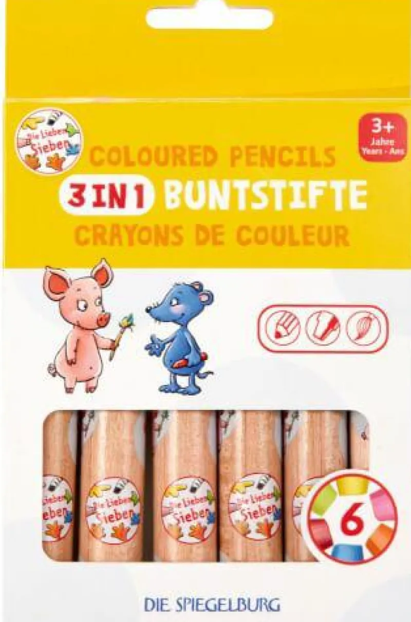 COPPENRATH SPG Malen Und Zeichnen>Die Lieben Sieben - 3-in-1 Buntstifte