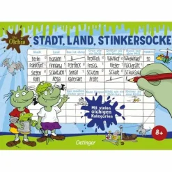 Oetinger Verlag Familien- Und Gesellschaftsspiele>Die Olchis Stadt, Land, Stinkersocke