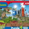 Schmidt Spiele Kinderpuzzle>Dinosaurier der Urzeit mit Add-on - Puzzle 100 Tei