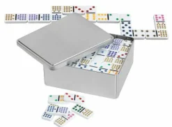 Philos Familien- Und Gesellschaftsspiele>Domino, Doppel 15, Metallbox