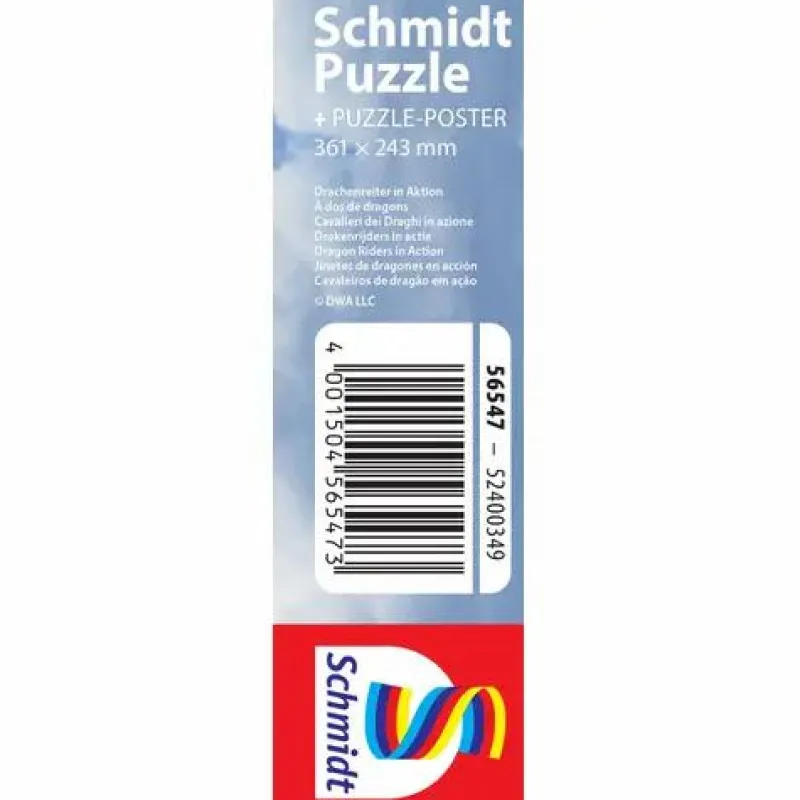 Schmidt Spiele Kinderpuzzle>Dragons, Drachenreiter In Aktion 100 Teile