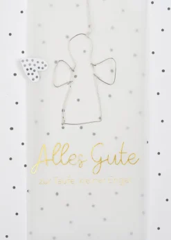 Räder Karten>Drahtkarte „Alles Gute zur Taufe kleiner Engel"