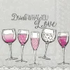 IHR Servietten Und Serviettenringe|Servietten>DRINK WHAT YOU LOVE Cocktail-Servietten C 818500