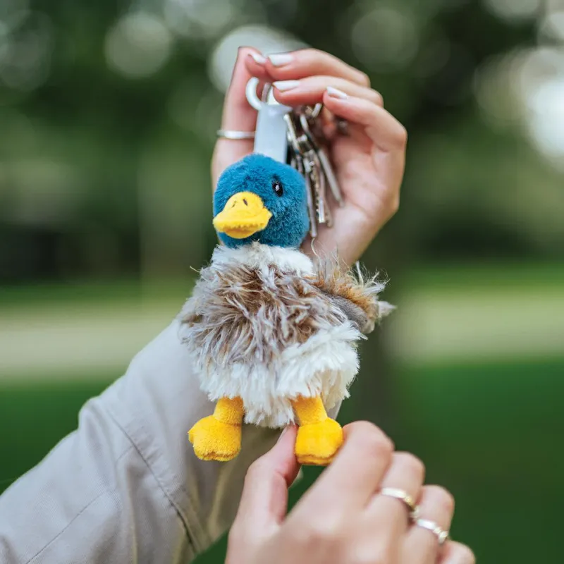 Wrendale Desings Ltd Schlüssselkasten Und Schlüsselanhänger>Duck Plush Keyring Ente