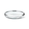 Georg Jensen A/S Schalen>Duo runde Schale Edelstahl/Glass medium