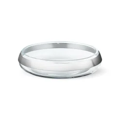 Georg Jensen A/S Schalen>Duo runde Schale Edelstahl/Glass medium