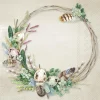 IHR Servietten Und Serviettenringe|Servietten>EGG WREATH Light Brown Lunch-Servietten L1033139