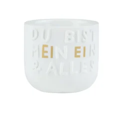 Räder Weiß>Eierbecher „Ein & Alles" D 5cm H 4,5cm
