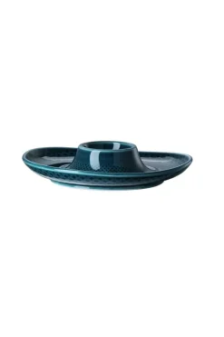 Rosenthal Farbe>Eierbecher mit Ablage, 13,cm, Junto / Ocean Blue