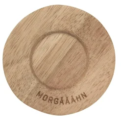 Räder Weiß>Eierbecher mit Unterteller „MORGÄÄHN"