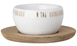 Räder Weiß>Eierbecherr mit Unterteller „neutral"