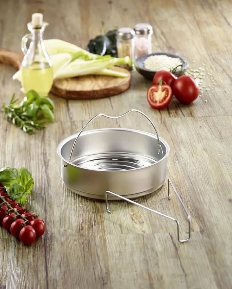 Fissler Schnellkochtöpfe Und Zubehör>Einsatz Gelocht mit Dreibein für Schnellkochtopf 2