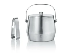 Leopold Vienna Barzubehör>Eisbehälter mit Deckel und Zange