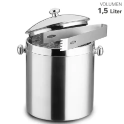 Weis & Cie. GmbH Barzubehör>Eiswürfelbehälter mit Zange 1,5L