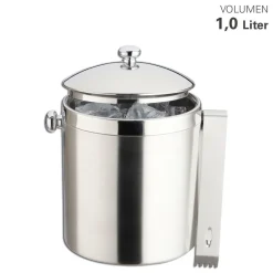 Weis & Cie. GmbH Barzubehör>Eiswürfeleimer m. Zange doppelwandig