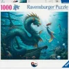 Ravensburger Erwachsenenpuzzle>Enchanted Depths Dragon, Mermaid And Turtles - Puz