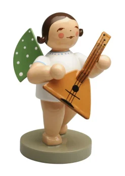 Wendt&Kühn Figuren>Engel mit Balalaika, Grünhainichener Engel - 650Er