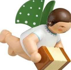 Wendt&Kühn Figuren>Engel mit Harmonika, schwebend, Schwebende Engelmu