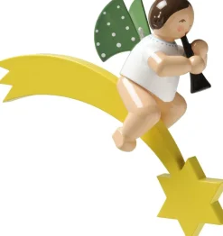 Wendt&Kühn Figuren>Engel mit Klarinette auf Schweif, Engelmusikanten