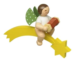Wendt&Kühn Figuren>Engel mit Konzertina, auf Komet neu 2025