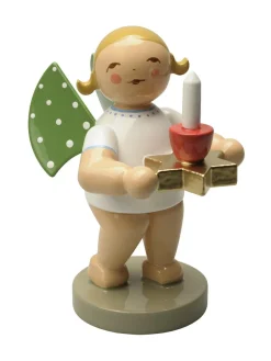 Wendt&Kühn Figuren>Engel mit Sterntülle und Kerze, rot
