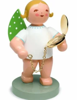 Wendt&Kühn Figuren>Engel mit Taschenuhr, vergoldet, No. 12, Begleiter